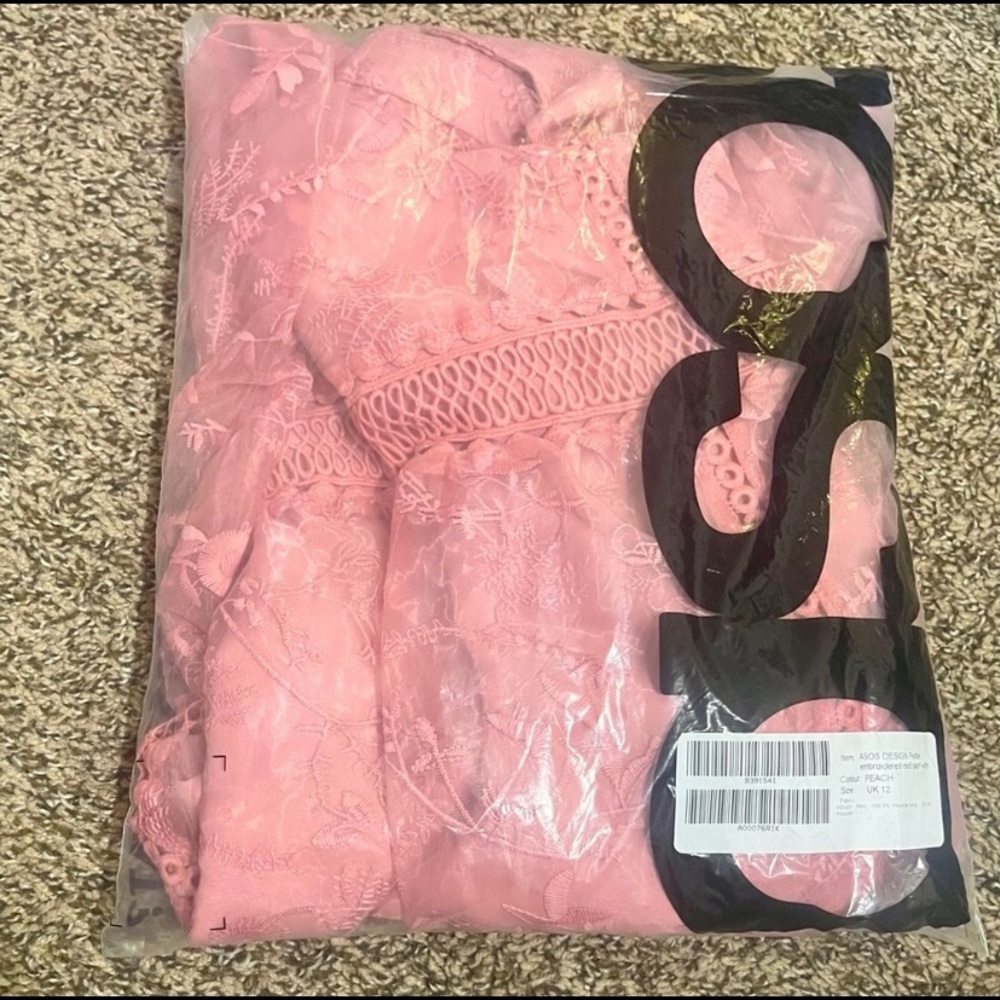 ✨ NWT ASOS DESIGN Petite Embroidered Midi Skirt - Picture 8 of 11
